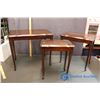 Image 2 : Set of 3 Wooden Nesting Tables