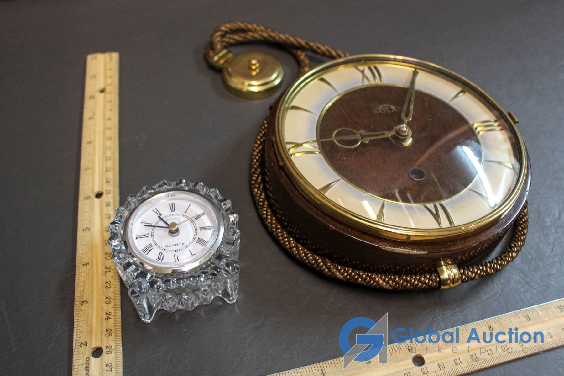 Solar Clock (Working) & Quartz Small Table Top Clock