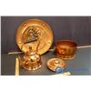 Image 1 : Copper Tea Kettle, Decorative Hanging Plate & Other
