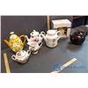 Image 2 : 5 Tea Pots & Cream & Sugar Set