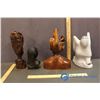 Image 5 : 2 Wooden Carved Busts, 1 Plastic Bust & 1 Statue