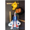 Image 2 : Wooden Model Airplane; Piggy Bank & Hawain Doll