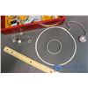 Image 2 : Jewelry Box w/ Assorted Jewelry & Cardboard Barbie Dolls