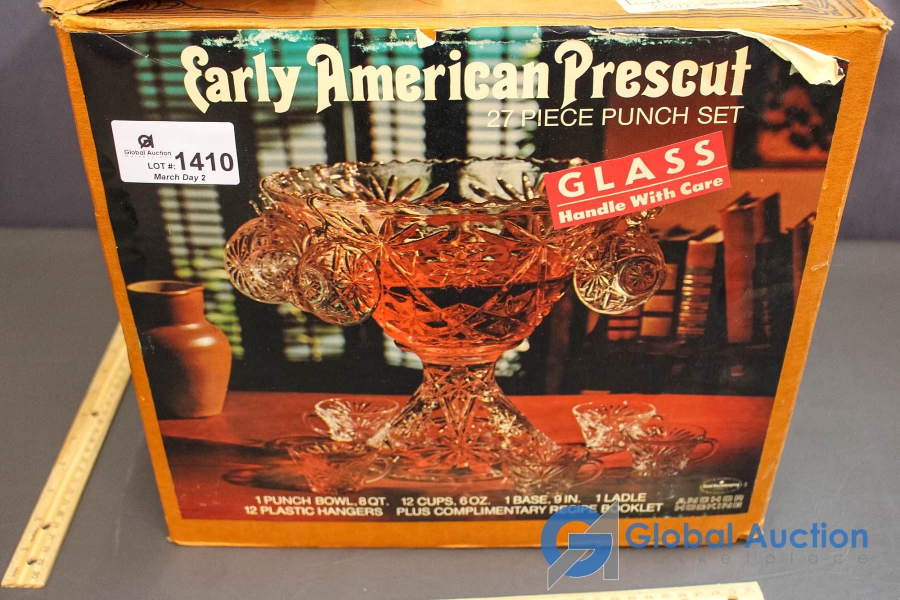 Anchor Hocking Early American Prescut 27 Piece Punch Set