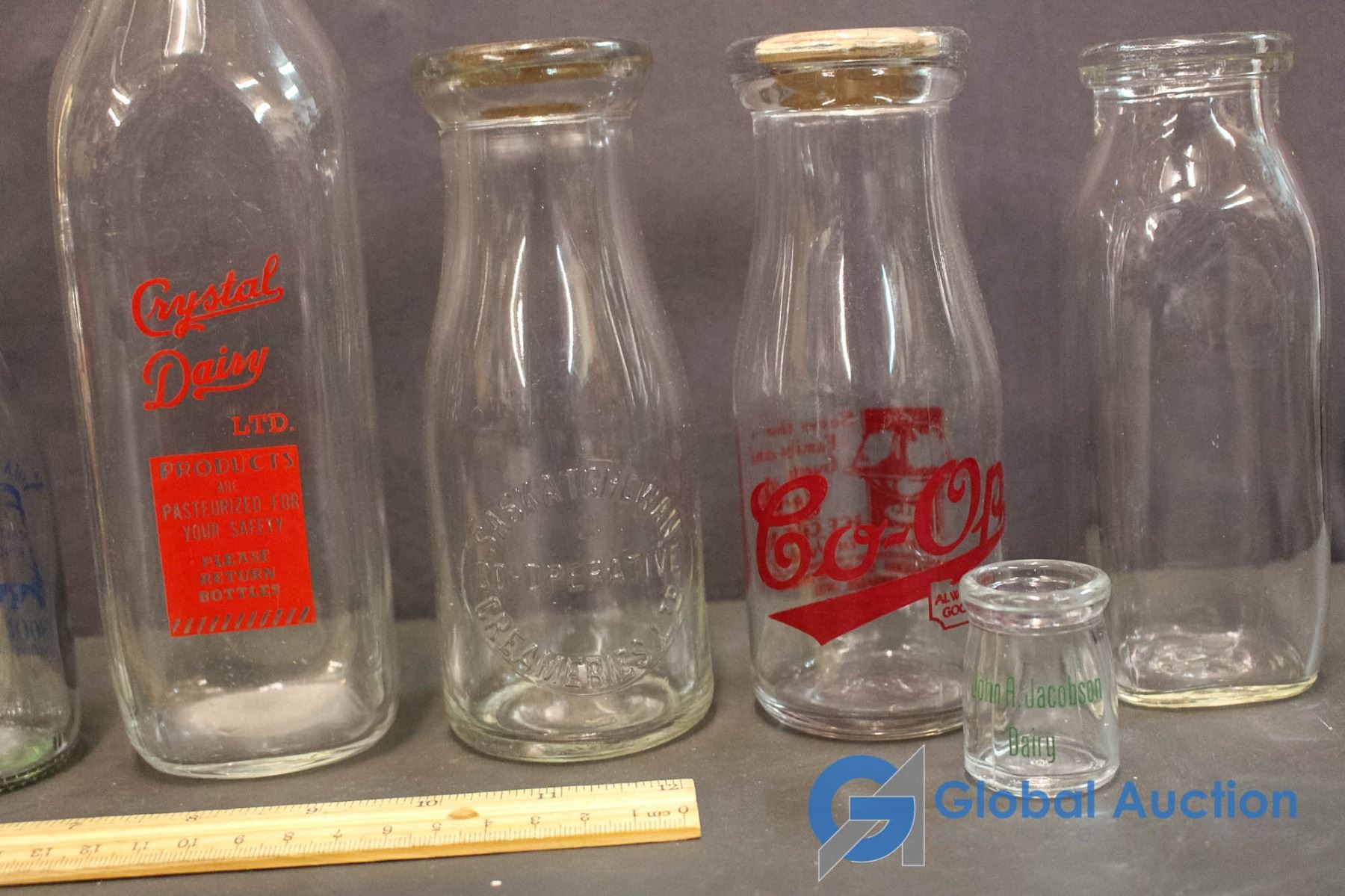 Milk Bottles Coop, Crystal Dairy, School Bell, Palm, etc.