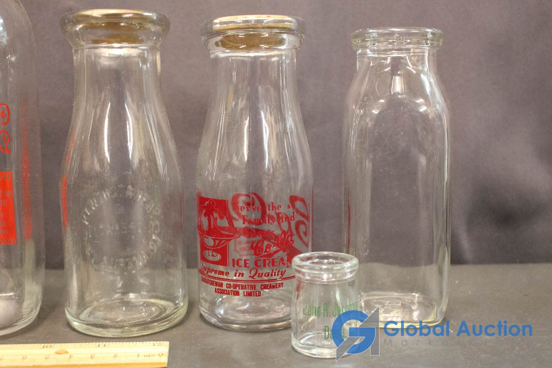 Milk Bottles Coop, Crystal Dairy, School Bell, Palm, etc.