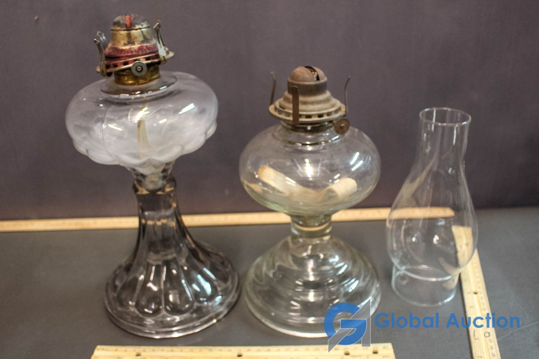 (2) Kerosene Lamps