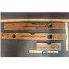 Image 2 : Vintage Wooden and Brass Levels (3)