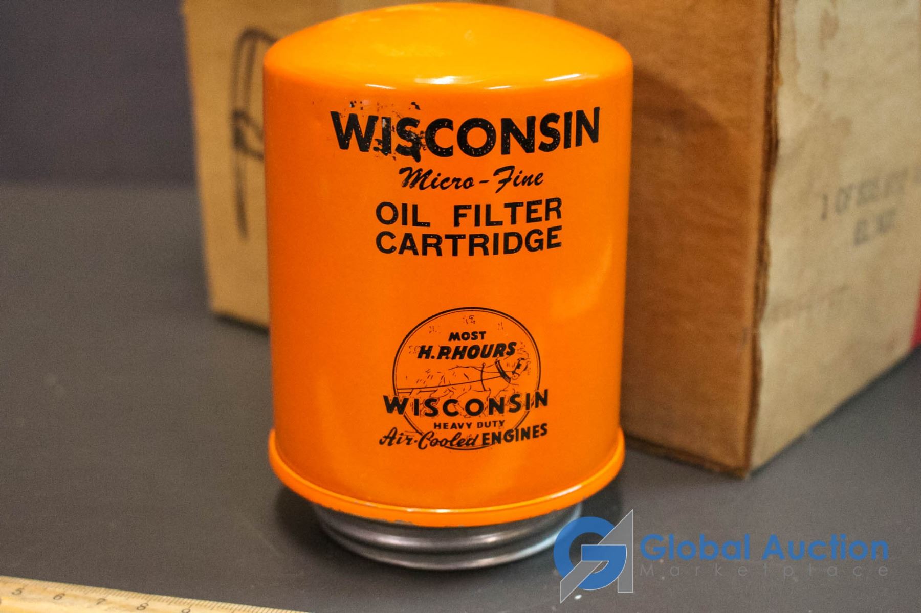 Box of 4 Wisconsin MicroFine Oil Filter Cartridge for AirCooled Engines