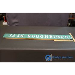Saskatchewan Rough Riders Wooden Slat from Taylor Field