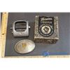 Image 1 : Belt Buckle (Nickel Silver) & Twinplex Stropper Double Edge Razor Blade Sharpener