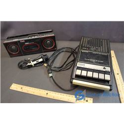 Sanyo Cassette Tape Recorder & Time Stereo Cassette Deck