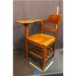 Vintage Wooden School Desk