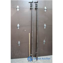 (2) Metal Bar Clamps 7 Ft Long