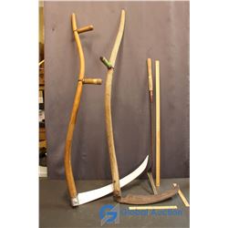 2 Scythes and Grass Whip