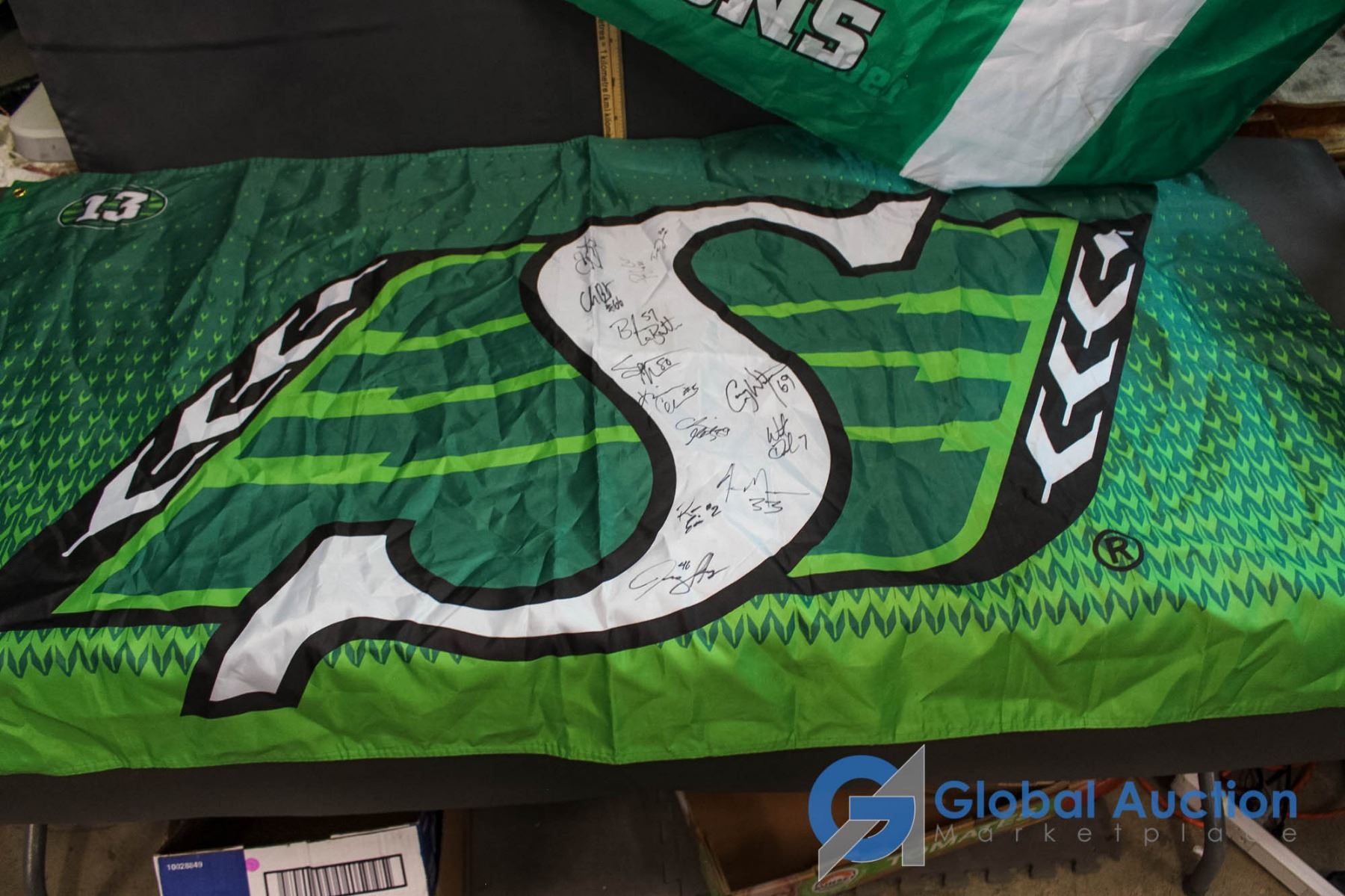 (4) Rough Rider Flags - One Signed