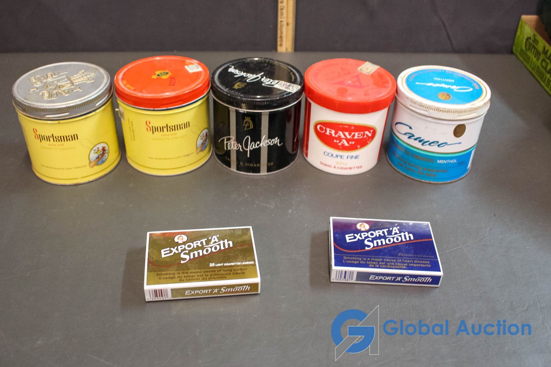 (7) Assorted Tobacco & Cigarette Tins