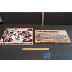 (2) NIB Board Games - "Life On the Farm" & "Ploughshared (A Co-operative Adventure Game)"