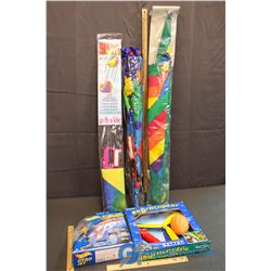 Assortment of Outdoor Toys & (3) Kites