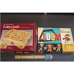 Davis Adjustable Loom & Premiere Edition Labyrinth Game