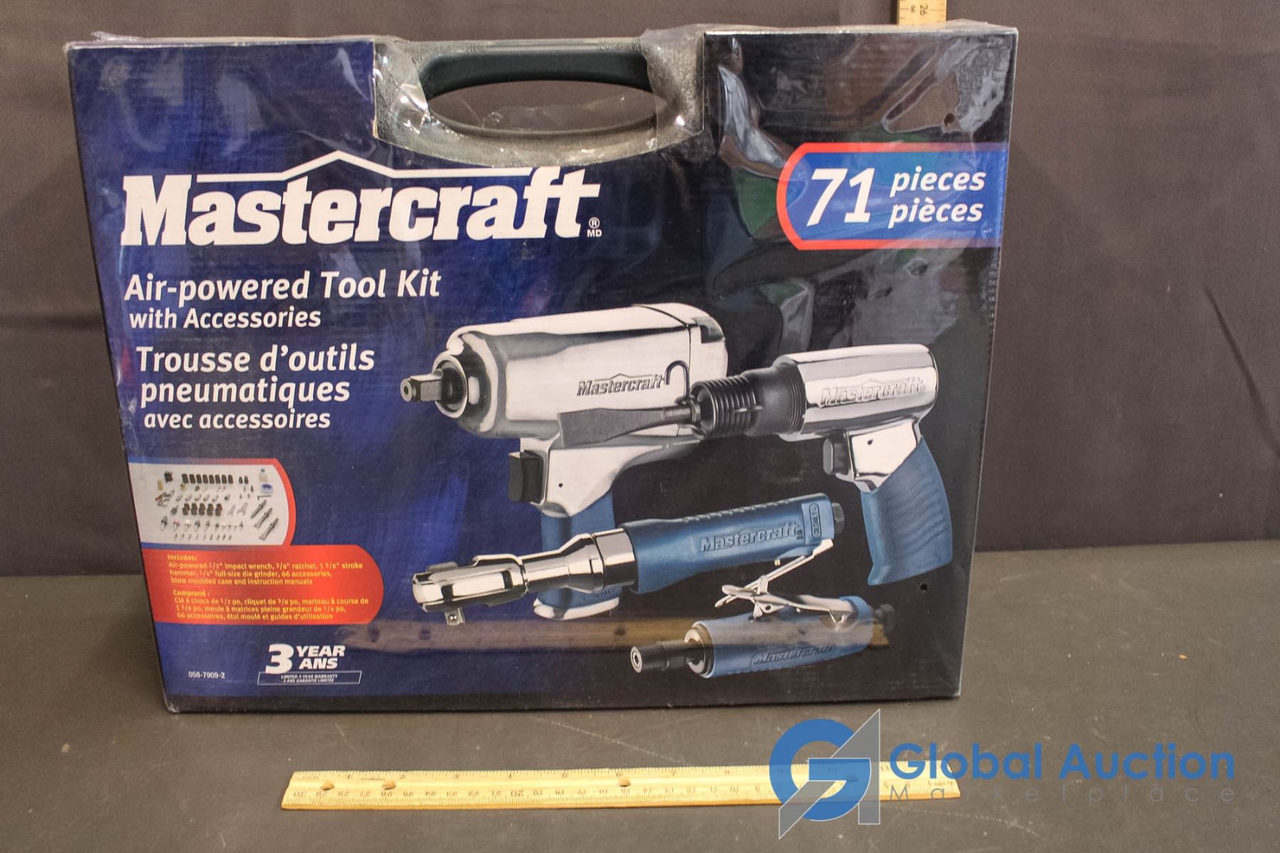 NIB Mastercraft 71 Pcs AirPowered Tool Kit