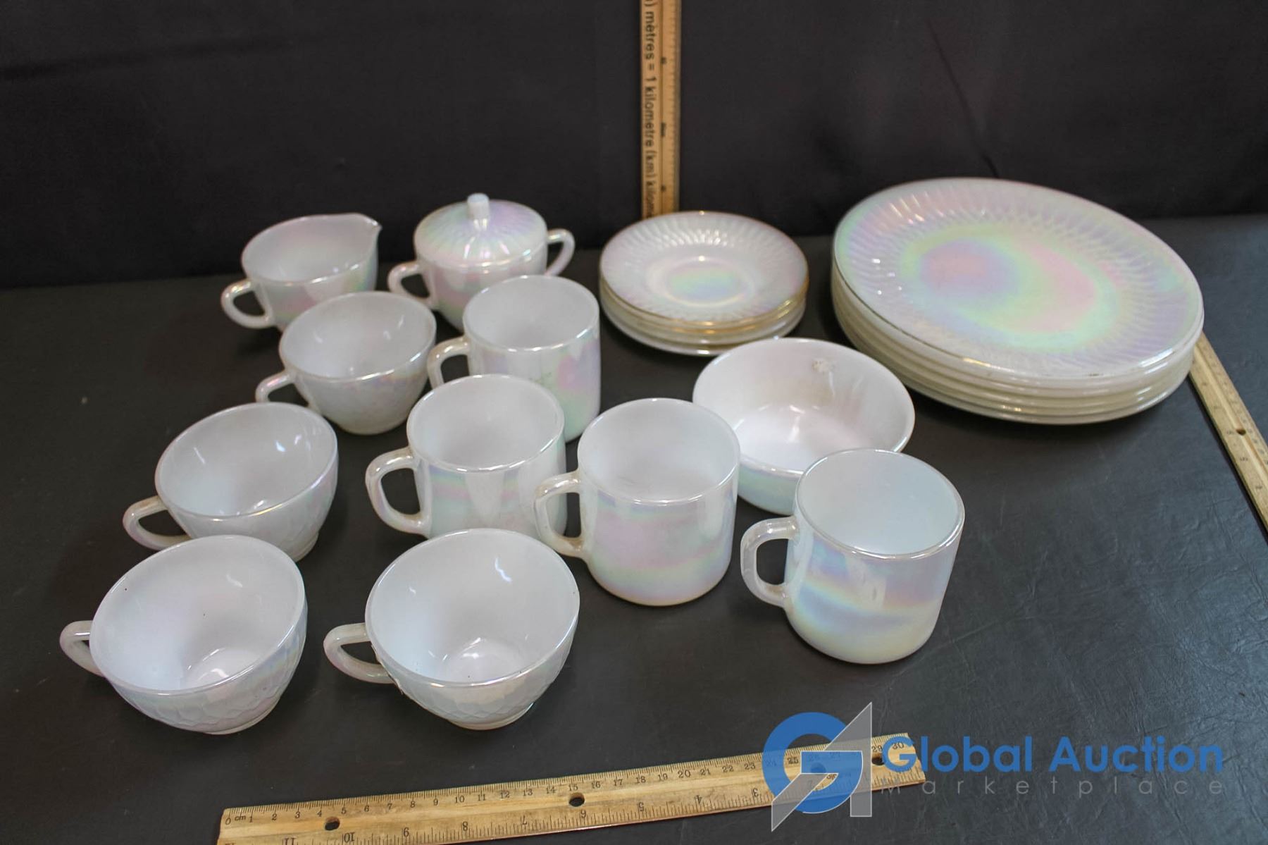 iridescent tea coffee sugar