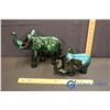 Image 1 : (2) Blue Mountain Pottery Elephants