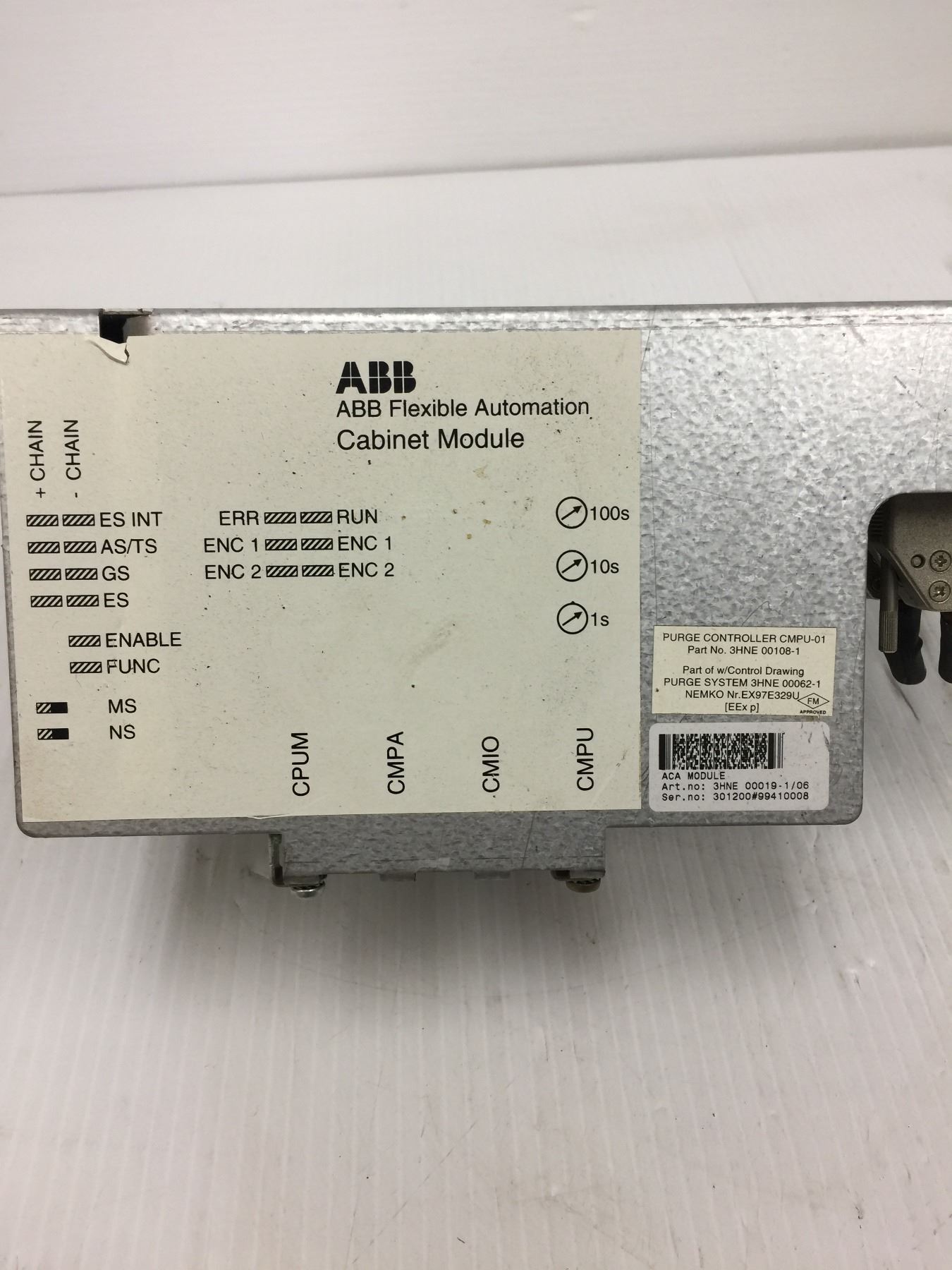 (2) ABB 3HNE 00019-1/06 ACA Module