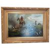 Image 1 : Original G. Blumen Oil On Canvas "The Hunt"