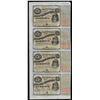 Image 1 : Uncut Sheet of (4) State of Louisiana Baby Bond Obsolete Notes