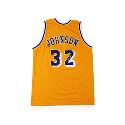 PSA Certified Magic Johnson Autographed Basketball Jersey