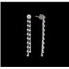 Image 2 : 14KT White Gold 2.25 ctw Diamond Earrings