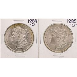 Lot of 1884-O & 1885-O $1 Morgan Silver Dollar Coins