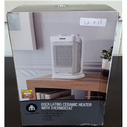 HOMETRENDS OSCILLATING CERAMIC HEATER WITH THERMOSTAT
