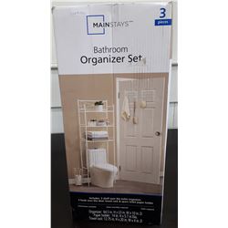 MAINSTAYS BATHROOM ORGANIZER SET