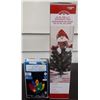 Image 1 : ULTRA BRIGHT LED LIGHT SET AND 24-INCH PRE-LIT SNOMAN TREE