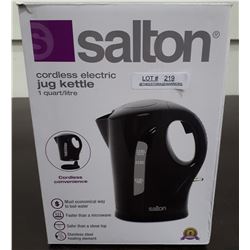 SALTON 1 QUART/LITRE CORDLESS ELECTRIC JUG KETTLE