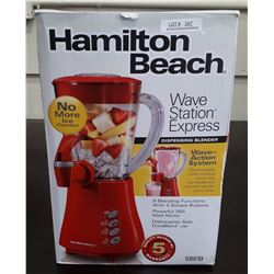 HAMILTON BEACH WAVE STATION EXPRESS DISPENSING BLENDER