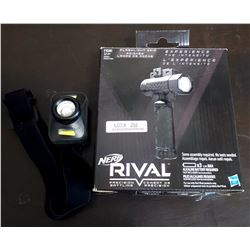 NERF RIVAL FLASHLIGHT GRIP AND HEADLAMP/LIGHT
