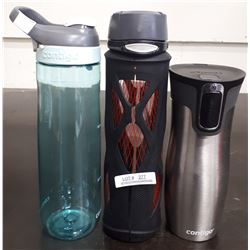 2 CONTIGO WATER BOTTLES AND ONE ZULU WATER BOTTLE