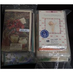 2 STACKS OF UNUSED CARDS