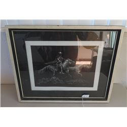 Framed Cowboy Picture