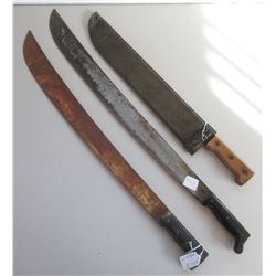 WWII 3 Blade Machete Collection