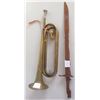 Image 1 : US Cavalry Trumpet & Bayonet