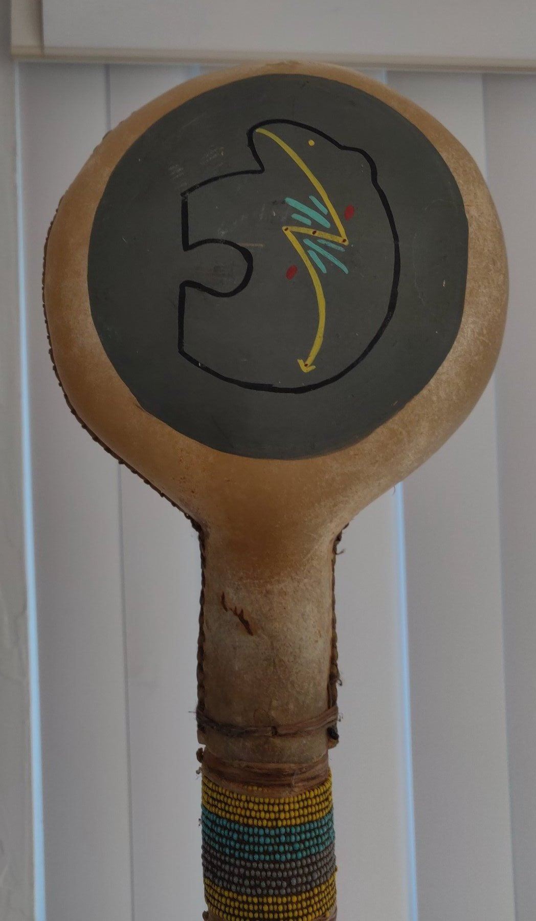 Large Plains Dance Rattle