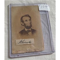 Abraham Lincoln Photo w/Signature