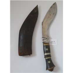 Antique Kukri Knife w/Sheath