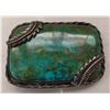 Sterling Silver Navajo Buckle w/Giant Stone