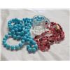 Image 1 : 2 BEAD NECKLACES & SHOT GLASS