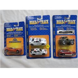 2 PKGS (ROAD & TRACK) & TWO CAR VALUE PACKS *1/64 DIE CAST* CAR (QTY 5)